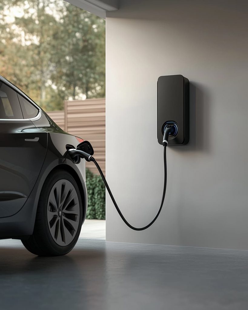 Borne de recharge IRVE installée pour véhicule électrique